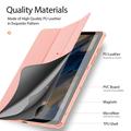 Samsung Galaxy Tab A9+ Dux Ducis Domo Tri-Fold Smart Lompakkokotelo - Pinkki