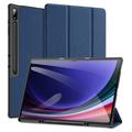 Samsung Galaxy Tab S10 Ultra Dux Ducis Domo Tri-Fold Smart Lompakkokotelo - Sininen