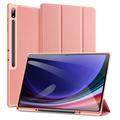 Samsung Galaxy Tab S10 Ultra Dux Ducis Domo Tri-Fold Smart Lompakkokotelo - Pinkki