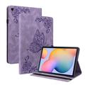 Samsung Galaxy Tab S6 Lite 2020/2022/2024 Butterfly Series Folio Kotelo - Violetti