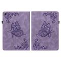 Samsung Galaxy Tab S6 Lite 2020/2022/2024 Butterfly Series Folio Kotelo - Violetti