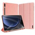 Samsung Galaxy Tab S9 FE+ Dux Ducis Domo Tri-Fold Smart Lompakkokotelo - Pinkki