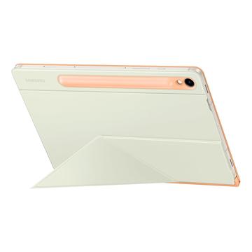 Samsung Galaxy Tab S9/S9 FE Smart Book Suojakuori EF-BX710POEGWW - Valkoinen / Oranssi