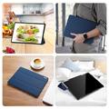 Samsung Galaxy Tab S9+ Dux Ducis Domo Tri-Fold Smart Lompakkokotelo - Sininen