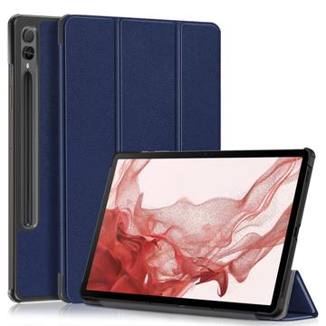 Samsung Galaxy Tab S9+ Tri-Fold Sarjan Smart Lompakkokotelo - Sininen