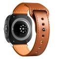 Samsung Galaxy Watch Ultra Tech-Protect Fit nahkaranneke - 47mm - Ruskea