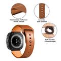 Samsung Galaxy Watch Ultra Tech-Protect Fit nahkaranneke - 47mm - Ruskea