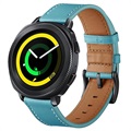 Samsung Galaxy Watch4/Watch4 Classic/Watch5/Watch6/Watch FE/Watch7 Nahkaranneke - 20mm - Sininen