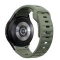 Samsung Galaxy Watch4/5/5 Pro/6/7/FE Tech-Protect IconBand Line Silikoniranneke - Tummanvihreä