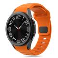 Samsung Galaxy Watch4/5/5 Pro/6/7/FE Tech-Protect IconBand Line Silikoniranneke - Oranssi värinen