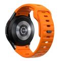 Samsung Galaxy Watch4/5/5 Pro/6/7/FE Tech-Protect IconBand Line Silikoniranneke - Oranssi värinen