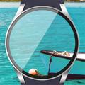 Samsung Galaxy Watch7 Muovikotelo Naytonsuojalla Panssarilasi - 9H - 44mm - Sininen