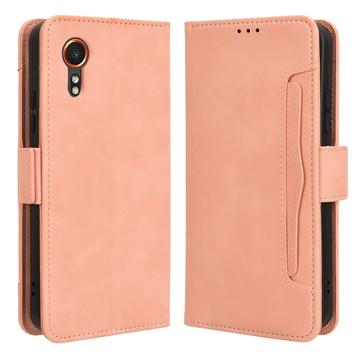 Samsung Galaxy Xcover7 Korttilompakkokotelo - Pinkki