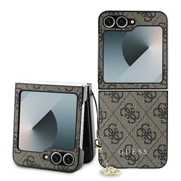 Samsung Galaxy Z Flip6 Guess 4G Charms Collection Hybridikotelo - Ruskea