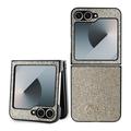 Samsung Galaxy Z Flip6 Guess Glitter Flakes Metal Logo Hybridikotelo - Kulta