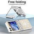 Samsung Galaxy Z Flip6 Mechanical Legend galvanoitu muovi asia - hopea