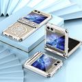 Samsung Galaxy Z Flip6 Mechanical Legend galvanoitu muovi asia - hopea