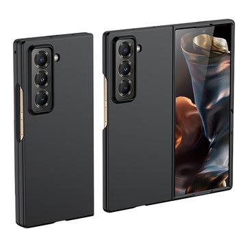 Samsung Galaxy Z Fold Special Kumipäällysteinen Muovikuori - Musta