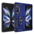 Samsung Galaxy Z Fold4 Hybridikotelo Jalustalla Metallinen - Sininen