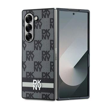 Samsung Galaxy Z Fold6 DKNY Ruudullinen kuvio ja raita kotelo - Musta