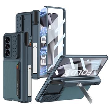 Samsung Galaxy Z Fold6 GKK magneettinen hybridi kotelo, jossa on korttipidike, kameran liukusäädin