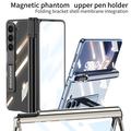 Samsung Galaxy Z Fold6 GKK Pencil Slot Magneettinen hybridi kotelo - sininen