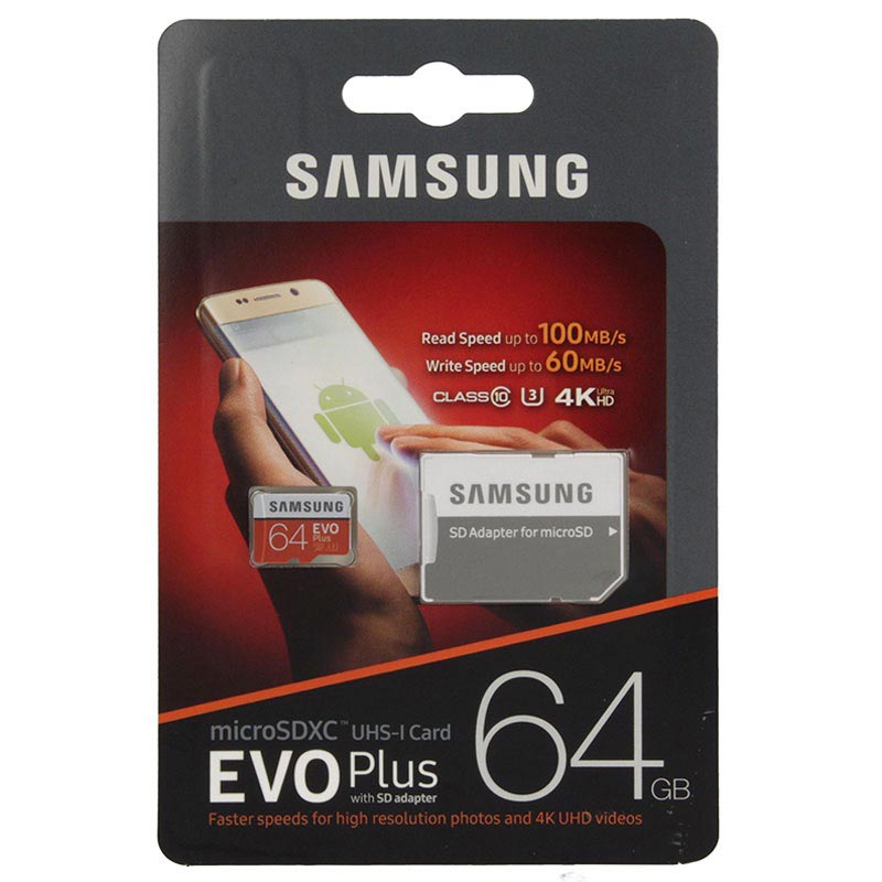 Карта памяти samsung evo plus microsdxc 64gb