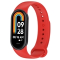 Xiaomi Smart Band 8 Pehmeä Silikoniranneke - Punainen