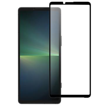 Sony Xperia 10 VI Koko Peittävä Panssarilasi - 9H - Musta Reuna