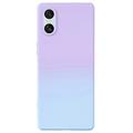 Sony Xperia 10 VI Ombre TPU kotelo - Violetti / Sininen