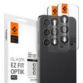 Samsung Galaxy S24/S23 5G/S23+ 5G Spigen Glas.tR Ez Fit Optik Pro Kameralinssin Panssarilasi - 9H - Musta