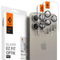 iPhone 16 Pro/16 Pro Max Spigen Glas.tR Ez Fit Optik Pro Kameralinssin Panssarilasi - 9H - Luonnollinen titaani