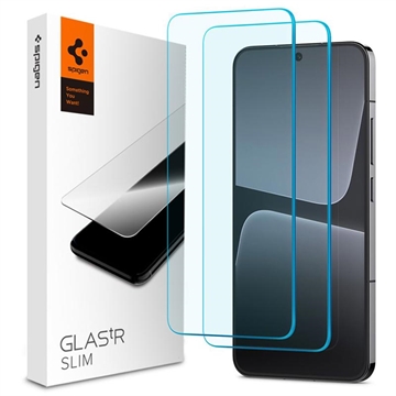 Spigen Glas.tR Slim Xiaomi 13/14 Panssarilasi - 2 Kpl.