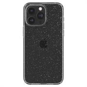 iPhone 15 Pro Max Spigen Liquid Crystal Glitter Suojakuori - Läpinäkyvä