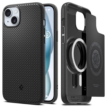 iPhone 15 Spigen Mag Armor Hybridikotelo - Mattamusta