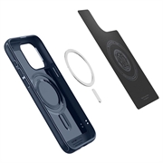 iPhone 15 Pro Spigen Mag Armor Hybridikotelo - Tummansininen