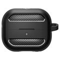 Samsung Galaxy Buds3/Buds3 Pro Spigen Rugged Armor TPU Suojakotelo - Musta