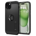 iPhone 15 Plus Spigen Tough Armor Mag Suojakuori - Musta