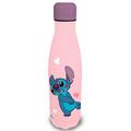 Stitch ruostumattomasta teräksestä valmistettu vesipullo / lämpöpullo - 500ml - vaaleanpunainen / violetti