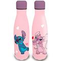 Stitch ruostumattomasta teräksestä valmistettu vesipullo / lämpöpullo - 500ml - vaaleanpunainen / violetti