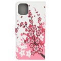 Style Series iPhone 11 Pro Lompakkokotelo - Kirsikkapuun kukat
