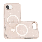 iPhone 16e Stylish Glitter Series Hybridikotelo - MagSafe-yhteensopiva - Kulta