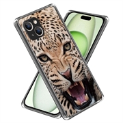 iPhone 15 Tyylikäs Sarjan Erittäin Ohut TPU-kotelo - Leopard