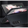 Samsung Galaxy Z Fold4 Sulada Luxury Sajan Hybridikotelo - Musta