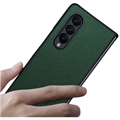 Samsung Galaxy Z Fold4 Sulada Luxury Sajan Hybridikotelo - Vihreä