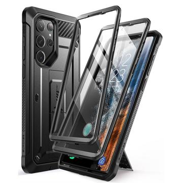 Samsung Galaxy S23 Ultra 5G Supcase Unicorn Beetle Pro 2-Set Hybridikotelo - Musta