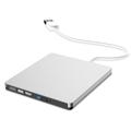 Super Slim ulkoinen CD/DVD-RW-asema MacBookille ja Windowsille - USB 3.0