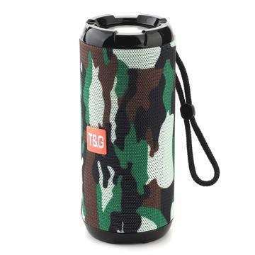 T&G TG621 Kannettava TWS Bluetooth-kaiutin TF-kortti FM Ulkona vedenpitävä langaton subwoofer (CE-sertifioitu) - Camouflage