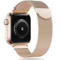 Apple Watch Series 9/8/SE (2022)/7/SE/6/5/4/3/2/1 Tech-Protect Milanese Ranneke (Avoin pakkaus - Bulkki Tyydyttävä) - Kulta