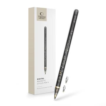 Tech-Protect Digital Magnetic Stylus Pen 4 iPadille - Kirkas / Musta